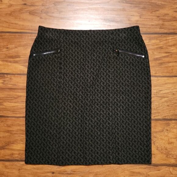 Alfani Petite pencil skirt size 8P with basketweave print - Picture 1 of 4